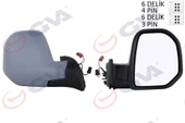 DIŞ DİKİZ AYNASI SAĞ BERLINGO-PARTNER 08 ELEKTRİKLİ ISITMALI SENSÖRLÜ ASTARLI KONVEKS VM-6118EHPSR - 1
