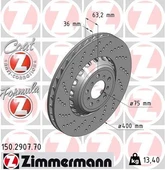 FREN DİSKİ ON SOL BMW M5 F10 M6 F12 F13 F06 HAVALI DELIKLI CIFT PARCALI - 1