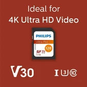 Philips 128GB SD Kart | Ultra Pro | V30 – UHS-I U3 – 4K Performansı - 3