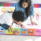 TOYK Kids Renkli Doodle Çizim Matı Alfabe ve Hayvanlar - 6