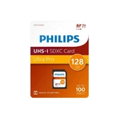 Philips 128GB SD Kart | Ultra Pro | V30 – UHS-I U3 – 4K Performansı - 1