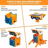 STEM 13'ü 1 Arada Eğitim Güneş Enerjili Robot Oyuncak - 3