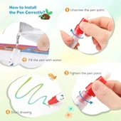TOYK Kids Renkli Doodle Çizim Matı Alfabe ve Hayvanlar - 2