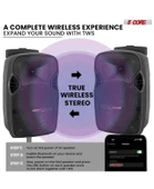 5 Çekirdek 10 İnç TWS Çift Bluetooth Parti Hoparlörü - 2