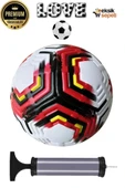 2025 Desenli Tasarım Futbol Topu 4 Astarlı No:5 480 Gr + Pompa Hediyeli X506 - 1