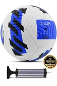 Mavi Yeni Desenli Futbol Topu 4 Astarlı No:5 480 Gr + Pompa Hediyeli X507 - 1