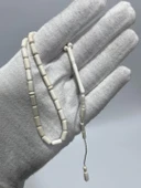 Kesme Fildişi Tesbih 5,33 Gram - Koleksiyonluk Fil Dişi Tespih thumbnail 1