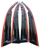 Toyota Rav4 Pnd Düz Kırmızı Cam Rüzgarlığı 4lü 2014-2019 Arası thumbnail 2