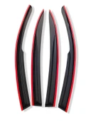 Toyota Rav4 Pnd Düz Kırmızı Cam Rüzgarlığı 4lü 2014-2019 Arası thumbnail 3