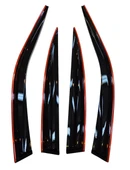 Toyota Rav4 Pnd Kırmızı Kromlu Cam Rüzgarlığı 4lü 2014-2019 Arası thumbnail 1