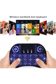 Işıklı Kablosuz Mini Klavye Tv Televizyon Ps3 ps4 ps5 Uyumlu Dokunmatik Mouse - 2