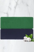 2 li Lüks El Yüz Havlu Seti 50x90 Cm %100 Pamuklu Gramajlı Sija - 8