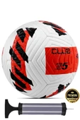 Kırmızı Yeni Desenli Futbol Topu 4 Astarlı No:5 480 Gr + Pompa Hediyeli X507 - 1