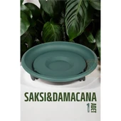 ModaCar Tekerlekli Saksı Altığı 37 CM YEŞİL - 1