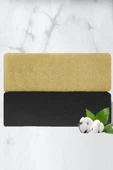 2 li Lüks El Yüz Havlu Seti 50x90 Cm %100 Pamuklu Gramajlı Sija - 2