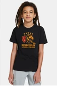 5 Yıldız Sarı Kırmızı İmparatorluk Siyah Çocuk Tshirt - 1
