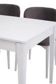 Paris Norte Lak Panel Mutfak Masa Sandalye Takımı 80x130cm thumbnail 2