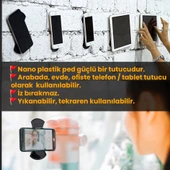 UpWay Dumanı Filtreleyen Küllük İki Adet Yapıştırıcı Tutucu Yıkanabilir Nano Ped Hediyeli - 7