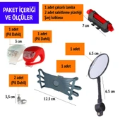 UpWay Bisiklet Far Çakar Ayna Telefon Tutucu Bisiklet Aksesuar Seti - 7