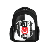 Beşiktaş Bjk 1903 Logo Desenli Suni Deri Okul Çantası - 1