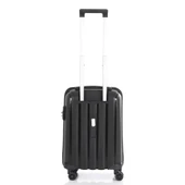 MÇS Bavul Büyük ve Kabin 2li Set Kırılmaz Silikon Valiz V305 Siyah thumbnail 7
