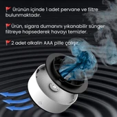 UpWay Dumanı Filtreleyen Küllük İki Adet Yapıştırıcı Tutucu Yıkanabilir Nano Ped Hediyeli - 3