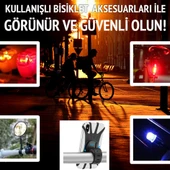 UpWay Bisiklet Far Çakar Ayna Telefon Tutucu Bisiklet Aksesuar Seti - 3