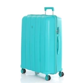 MÇS Bavul Büyük ve Kabin 2li Set Kırılmaz Silikon Valiz V305 CamGöbeği thumbnail 6