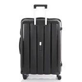 MÇS Bavul Büyük ve Kabin 2li Set Kırılmaz Silikon Valiz V305 Siyah thumbnail 4