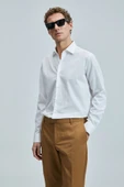 Lufian 111010634 Farla Erkek Basic Gömlek Regular Fit Beyaz Erkek Gömlek thumbnail 2