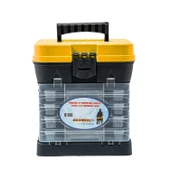 Tabureli Balıkçı Takım Çantası - 4 Çekmeceli - Sarı thumbnail 1