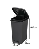 Omnipazar ELF-İ342 Slim Pedallı Plastik Çöp Kovası İç Kovalı 25 lt - 4