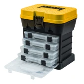 Tabureli Balıkçı Takım Çantası - 4 Çekmeceli - Sarı thumbnail 3