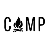 Kamp Yazı Sticker 17x17 Cm Siyah - 1
