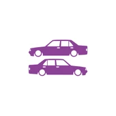 Basık Tofaş Şahin Doğan Sticker 17x17 Cm Mor - 1