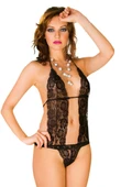 ASM1317 Kadın Siyah Çekici Gece Dantel Body Gecelik Suit 940 - 1