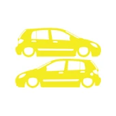 Basık Hyundai Getz Basık Sticker 17x17 Cm Sarı - 1