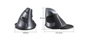 TechTic Kablosuz Dikey Mouse Sessiz 6 Tuşlu 800/1200/1600 DPI Bilek Destekli Ergonomik-Delux M618gx - 5