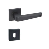 Arpat Rosa Kare Rozetli Oda Kapı Kolu Mat Siyah Oda thumbnail 1