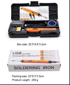 USB 5V 8W Sıcaklık Ayarlı USB Kalem Havya Seti thumbnail 7