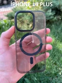 İphone 14 Plus Hybrid Magsafe Animasyonlu Sararmaz Kılıf - 5