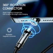 Joyroom Çoklu Manyetik Şarj Kablosu Lightning + Type-C + Micro 1.2 Metre - 3
