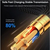 JOYROOM 100W USB-C / Type-C Dijital Ekranlı Hızlı Şarj Data Kablosu - 3