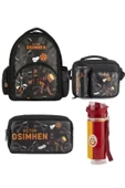 Galatasaray Lisanslı Victor OsmHen Parçalı Suni Deri Okul Sırt Çanta Seti 4 Lü Çanta Seti thumbnail 1