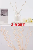 3 Tek Adet 3 Model Aromaterapi Koku Dağıtıcı Rattan Şişe Ahşap Difüzör Çubuk (Spiral-Yaprak-Dalgalı) - 5