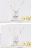 3 Tek Adet 3 Model Aromaterapi Koku Dağıtıcı Rattan Şişe Ahşap Difüzör Çubuk (Spiral-Yaprak-Dalgalı) - 2