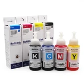 EPSON Uyumlu 4 RENK TAKIM (4x70 ml) T664 MÜREKKEP - L382 - L3060 - L385 Starprint - 1
