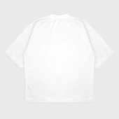 Oversize 'Pocket Cartoon' Baskılı Bisiklet Yaka T-Shırt - 2
