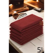 ModaCar Mikrofiber Havlu Seti 50x90cm BORDO - 1