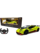 98700 Yeşil Lamborghini Huracan STO Işıklı Uzaktan Kumandalı Araba 1:14 -Sunman - 1